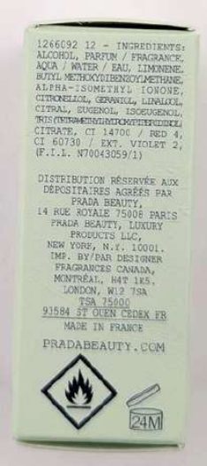 Prada Infusion de Rhubarbe Eau de Parfum 7.5 Ml, foto 2