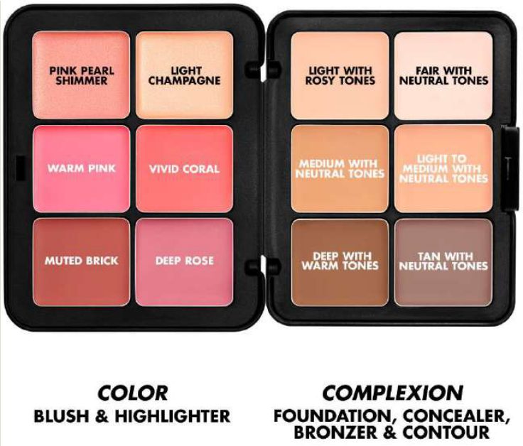 Skin Face Essentials Long-Lasting Full Face Cream Palette, foto 3