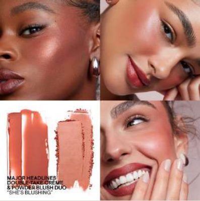 Mini Major Headlines Double-Take Crème & Powder Blush Duo, foto 5