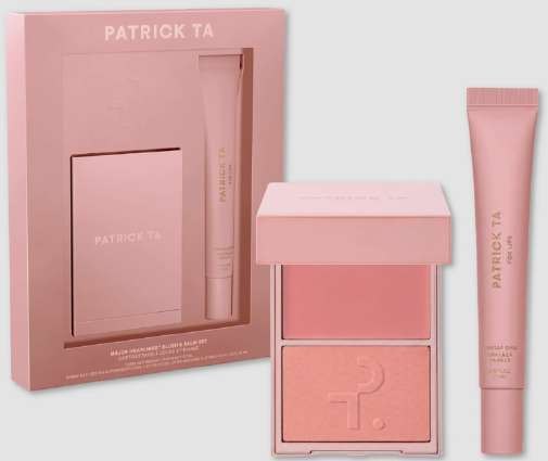 Major Headlines Double-Take Crème & Powder Blush Duo & Lip Balm Makeup Gift Set, foto 2